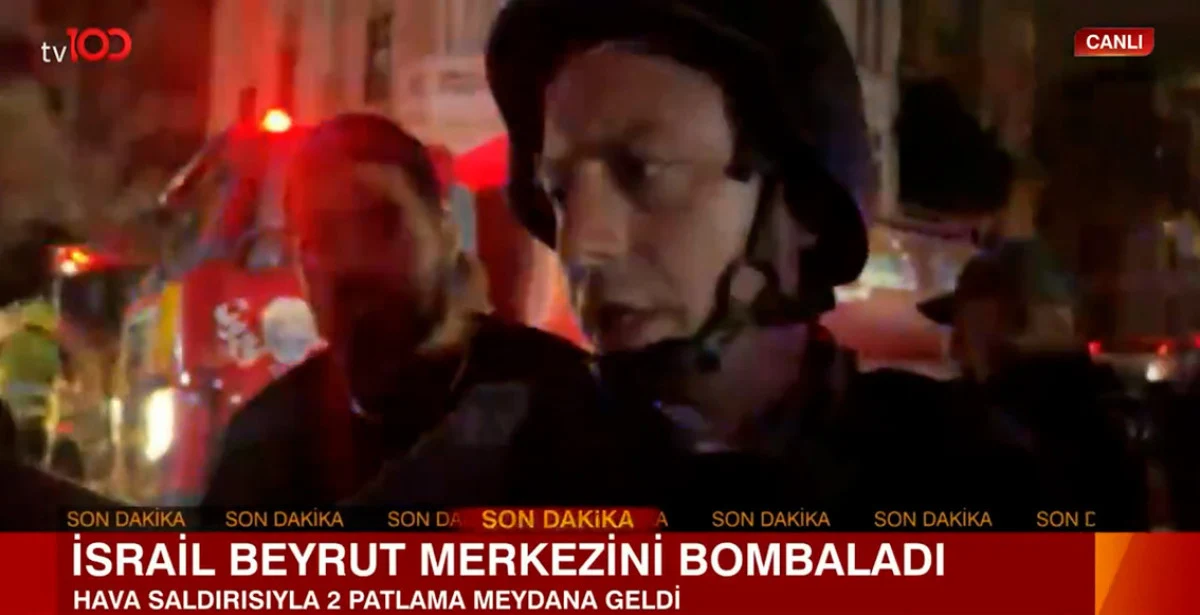 Bölgeden bilgi aktaran tv100 muhabiri