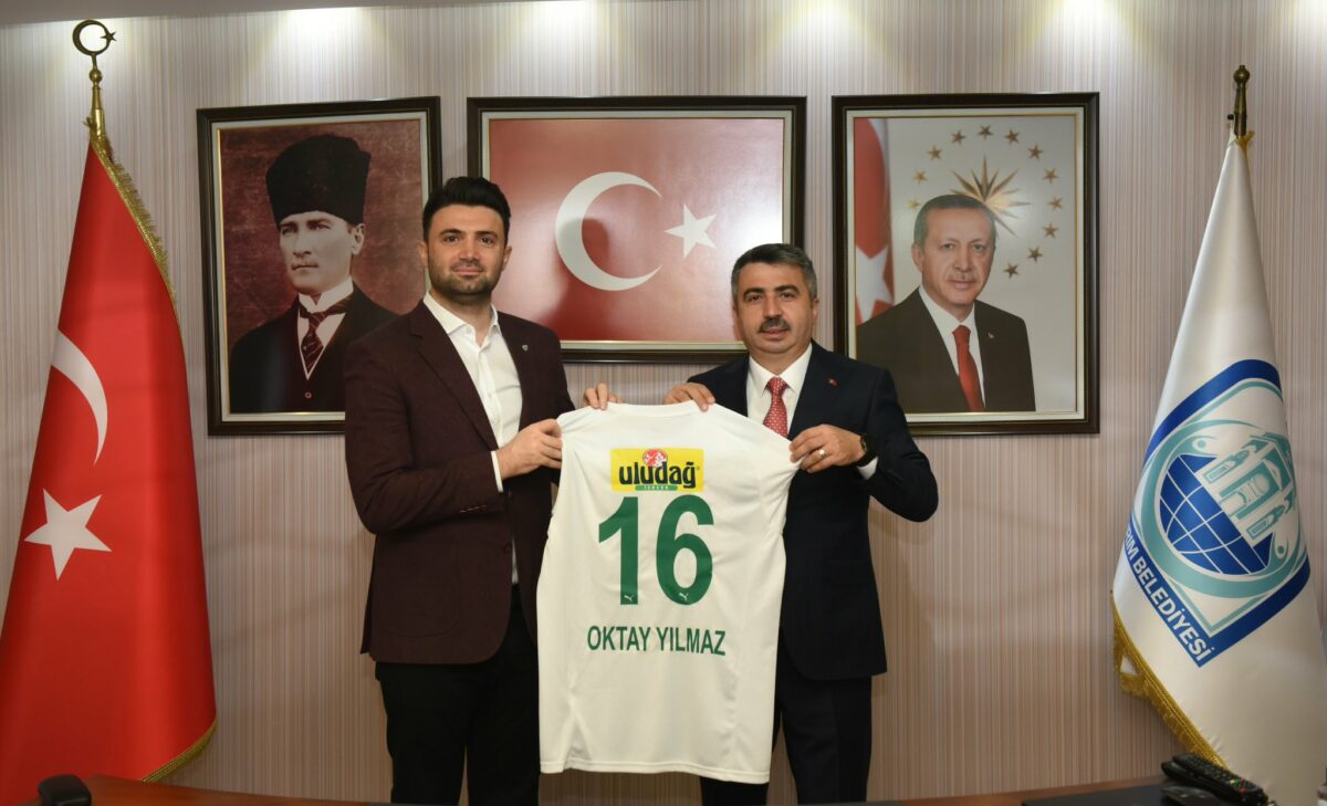 Bursaspor Başkanı Enes Çelik ve