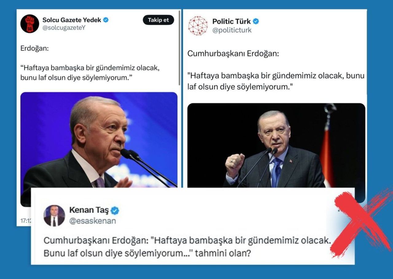 Cumhurbaşkanı Erdoğan'ın