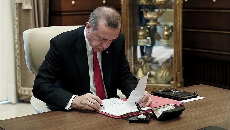 Cumhurbaşkanı Recep Tayyip Erdoğan’ın imzasıyla