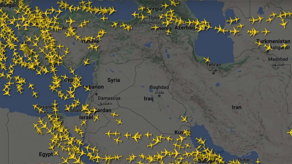 İran’ın saldırısı sonrası uçaklar rota değiştirdi