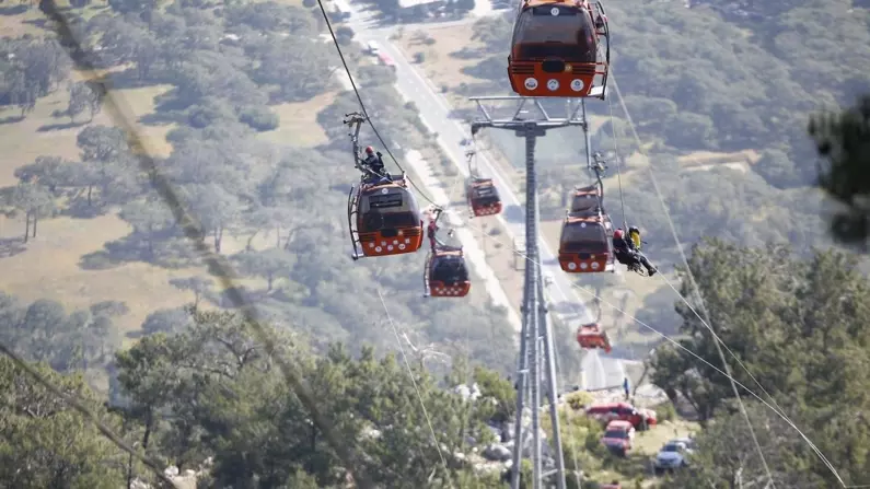 Antalya'da Sarısu Teleferik Hattı'nda