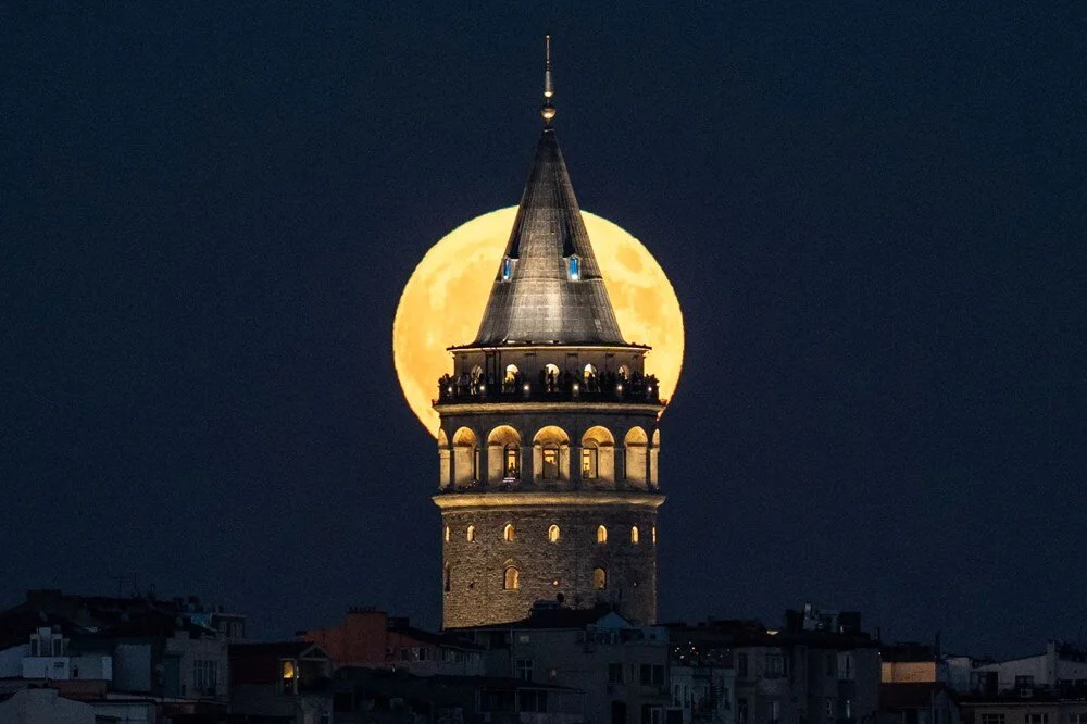 Türkiye’den muhteşem “Süper Ay” manzaraları