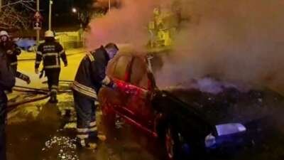 Edirne'de sürücüsünün kontrolünü yitirdiği otomobil