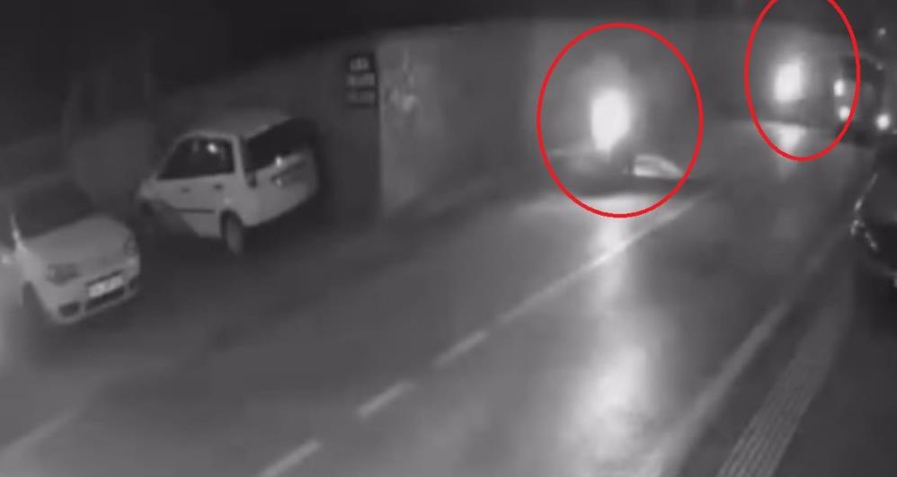 Bursa’da seyir halindeki bir motosikletli