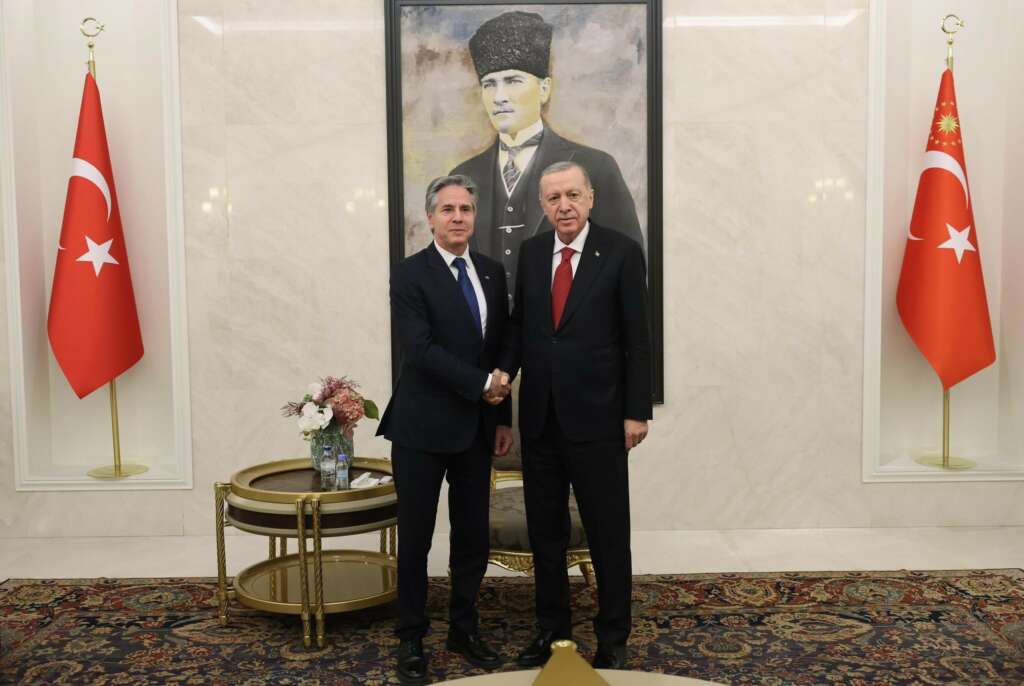 Erdoğan, Antony Blinken’ı kabul etti