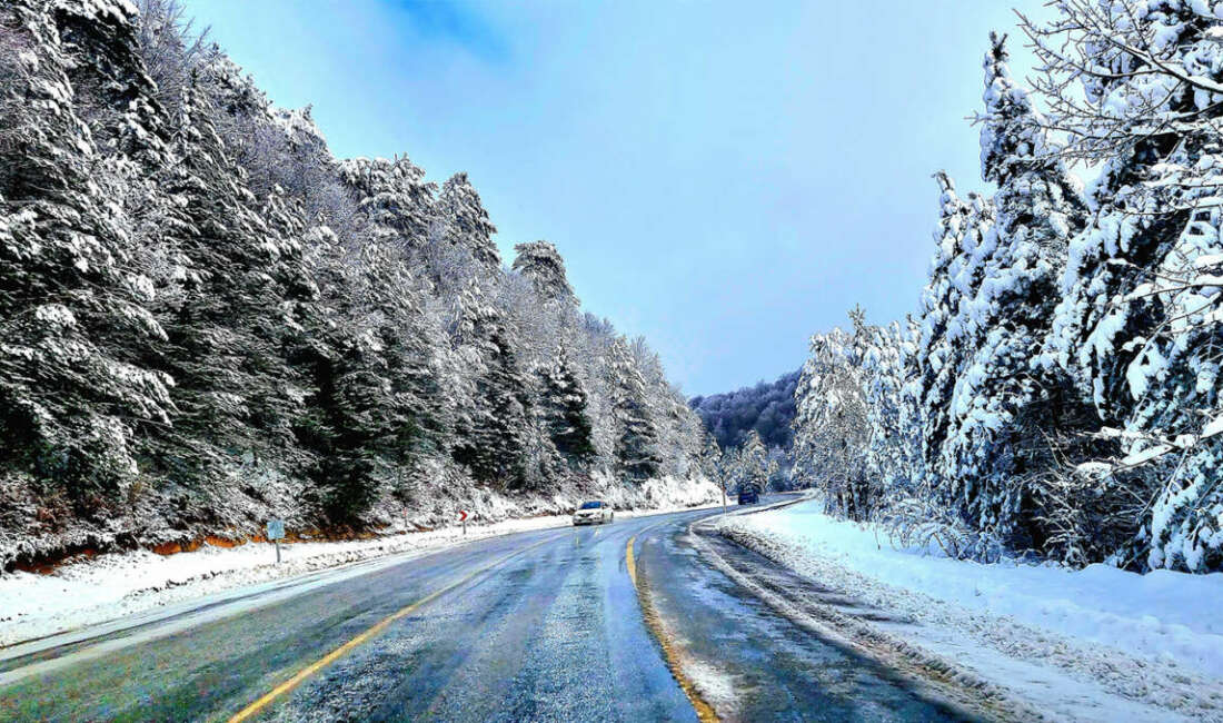 Bursa sınırında doğal manzara Kütahya’yı Bursa’ya bağlayan Domaniç-İnegöl kara
