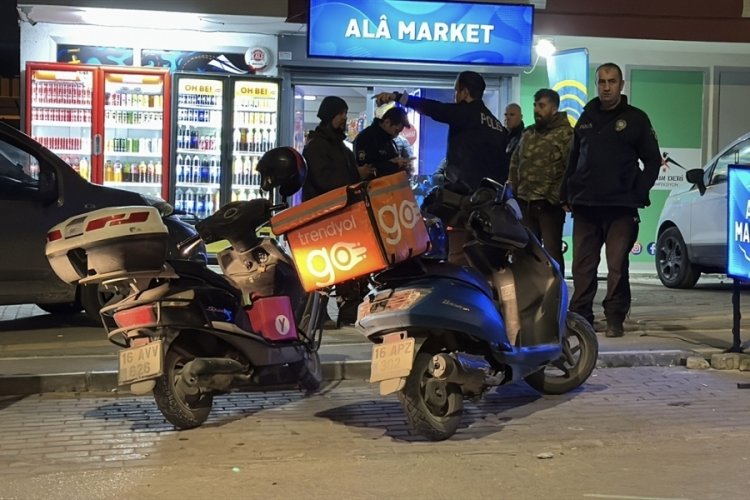 Bursa'nın Nilüfer ilçesinde tekel bayisine