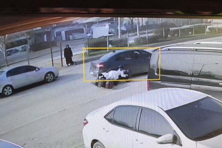 Bursa'nın İnegöl ilçesinde otomobil ile