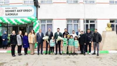 Bursa’da ilkokula Bursaspor Kütüphanesi