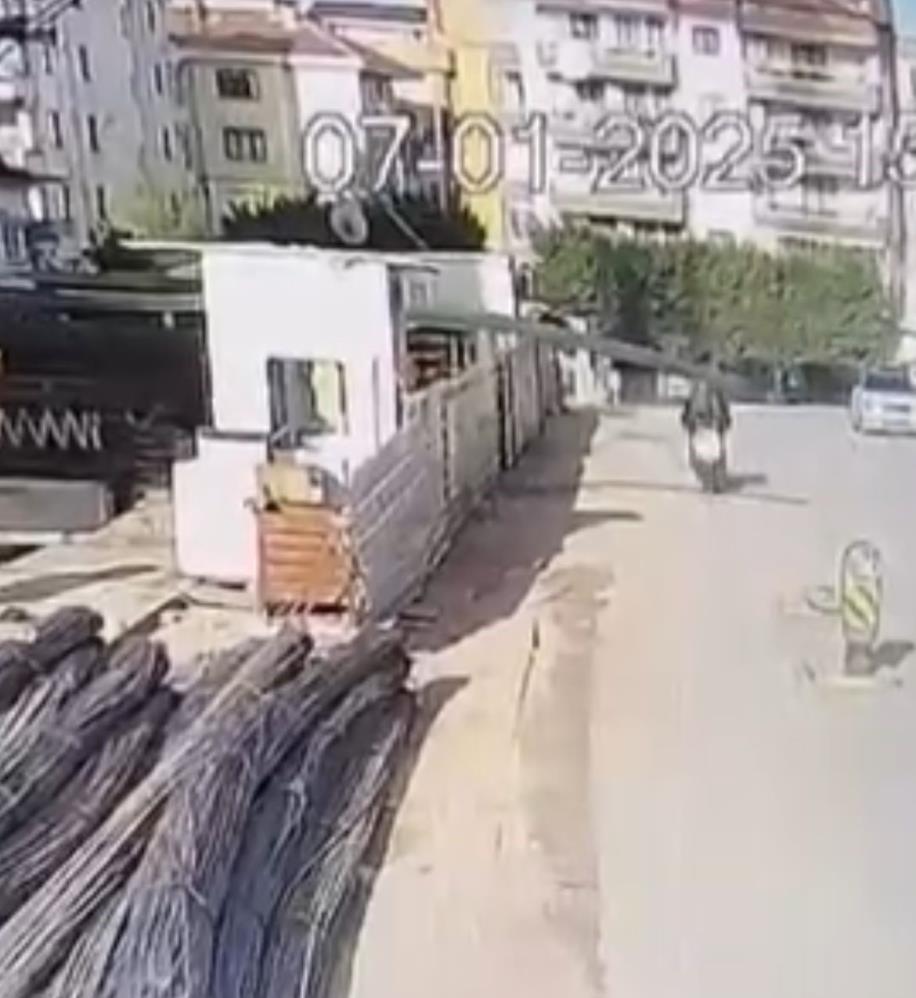 Bursa’da kuryeyi Allah korudu