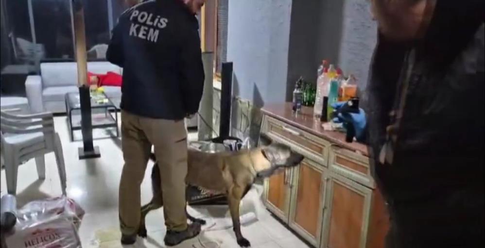 Bursa Narkotik polisi tarafından yapılan