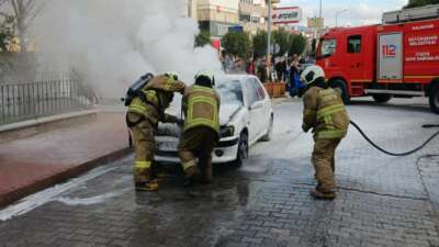 Balıkesir’in Burhaniye ilçesinde seyir halindeyken