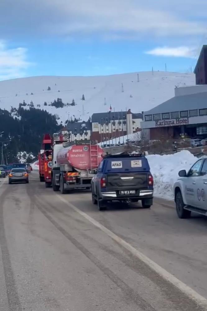 Bursa Uludağ'da otelde çıkan dumanlar
