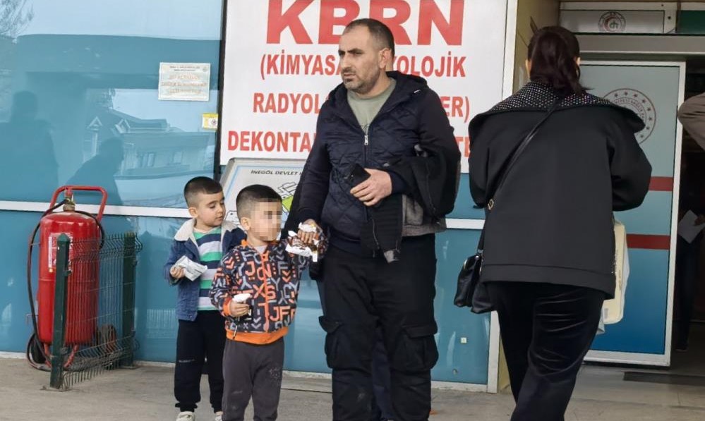 Bursa'nın İnegöl ilçesinde parkın demir