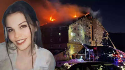 Kartalkaya’da çıkan yangında, 12. kattan