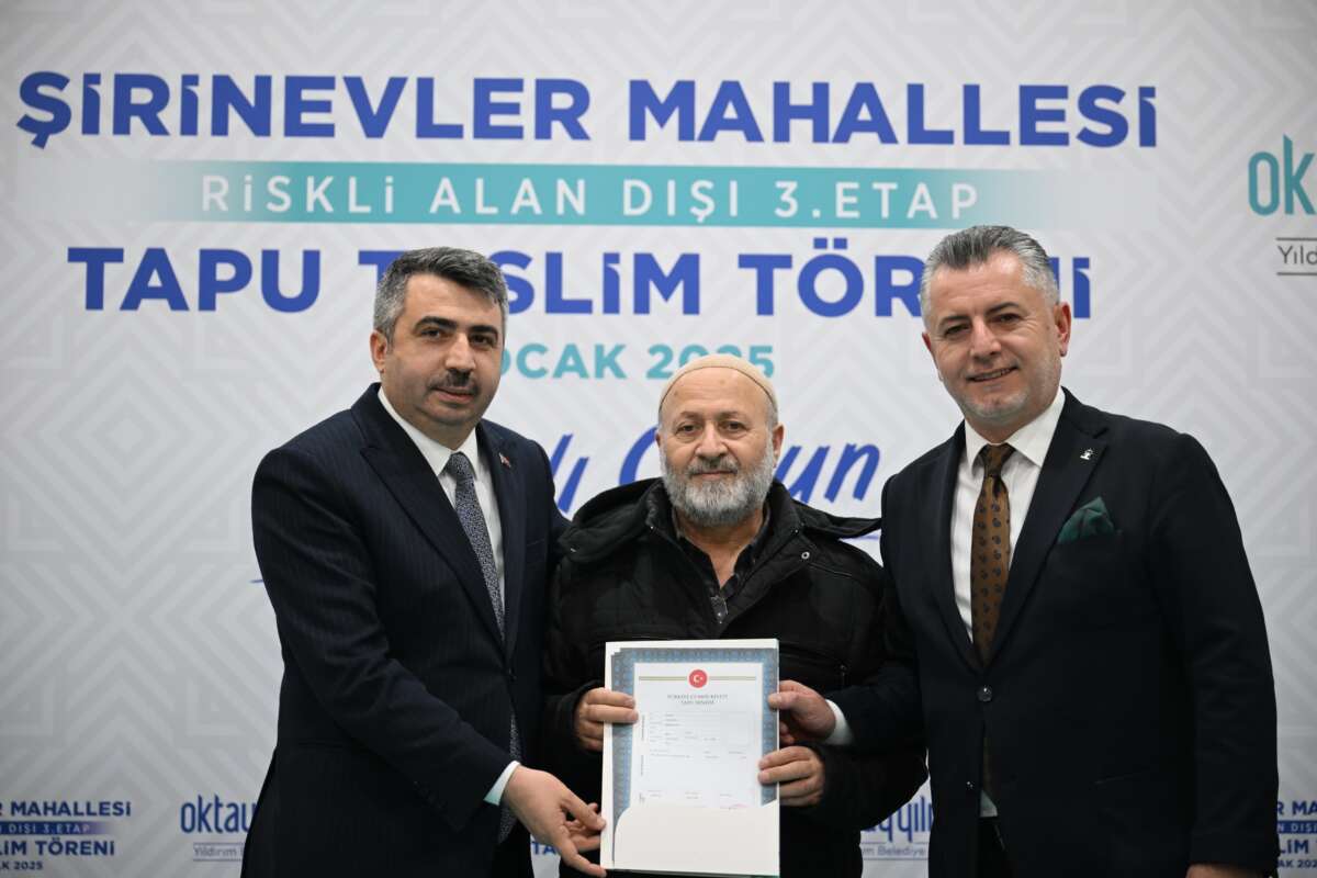 Yıldırım Şirinevler’de 16 yıllık imar sorunu çözüldü