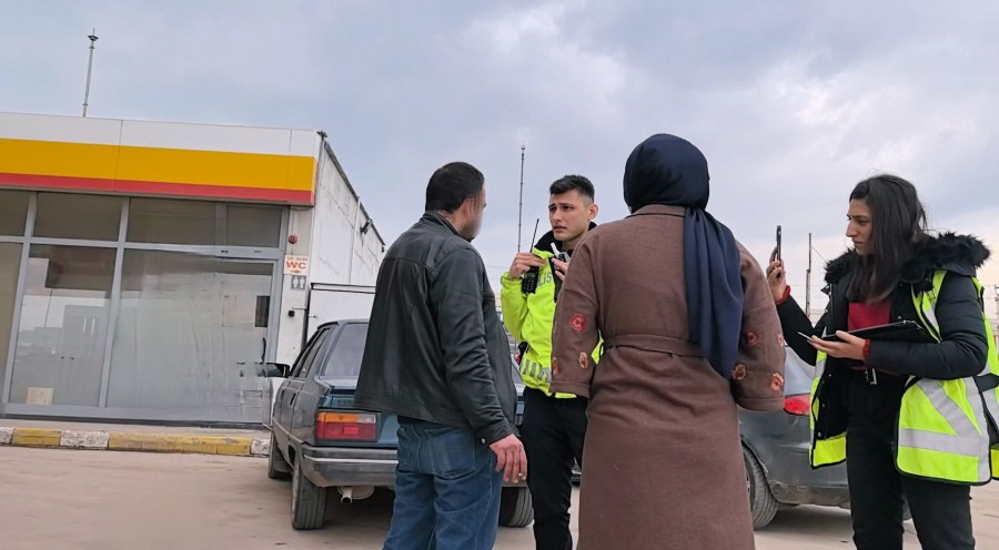 Bursa'nın İnegöl ilçesinde, otomobiline yakıt