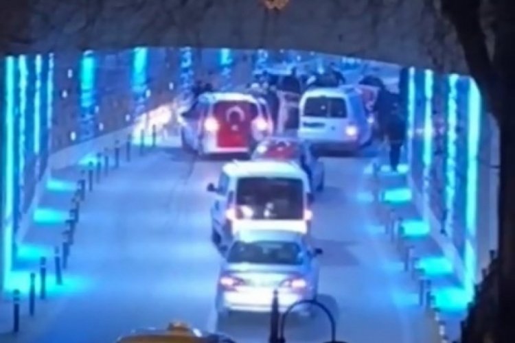 Bursa'da bir araya gelen magandalar,