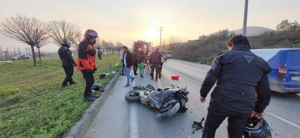 Bursa’nın Orhangazi ilçesinde otomobile arkadan