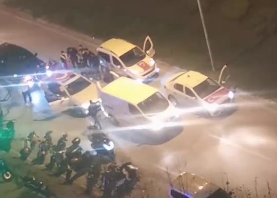Bursa'da "Asker eğlencesi" sonrası konvoy