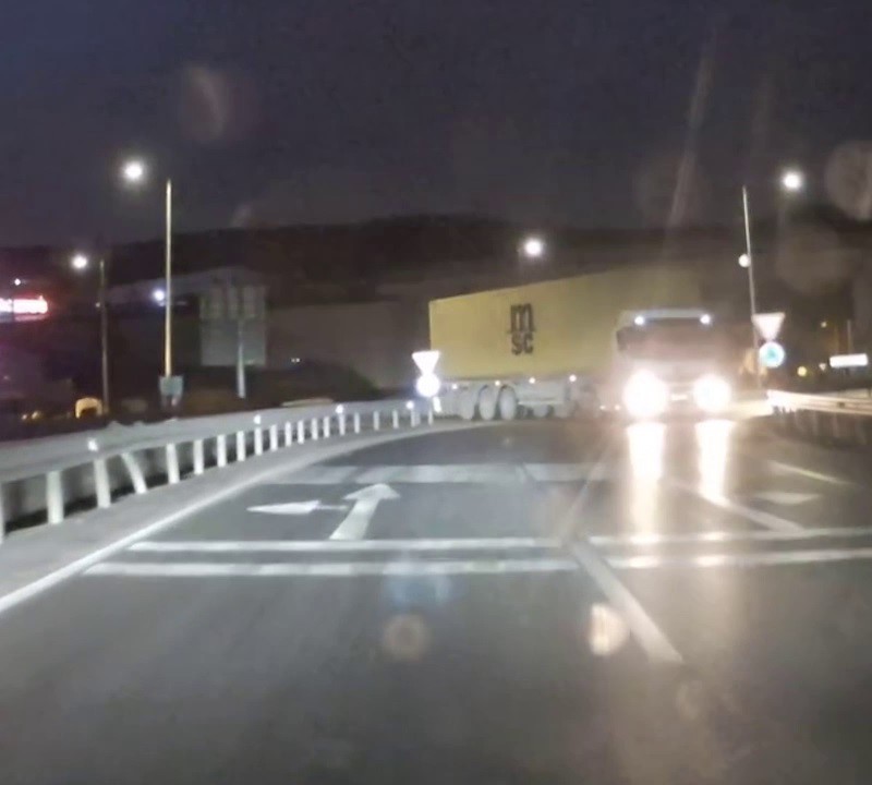 Bursa'nın Gemlik ilçesinde ters şeride