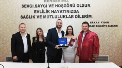 Nikahı kıyılacak çifte Başkan Aydın’dan Sevgililer Günü  sürprizi