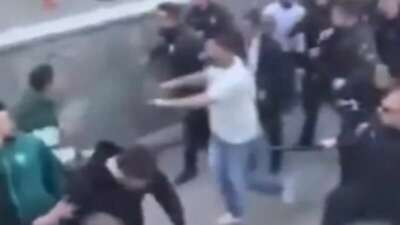 Bursaspor taraftarına çirkin müdahale