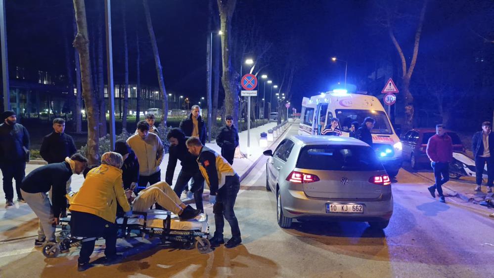 Bursa'nın İnegöl ilçesinde otomobil ile