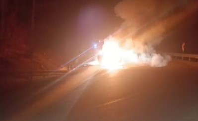 Bursa Uludağ yolu dün gece
