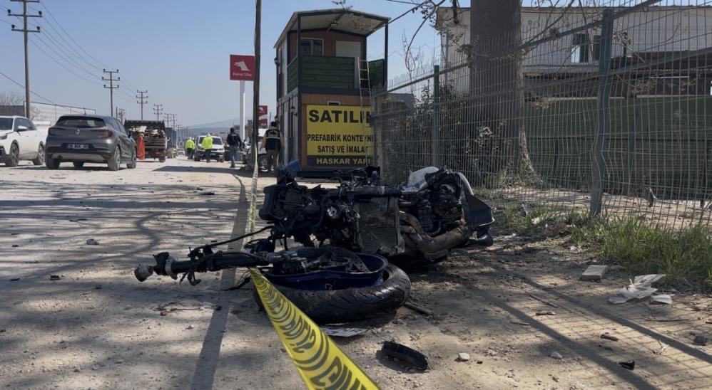 Bursa'da kontrolden çıkan motosikletli,