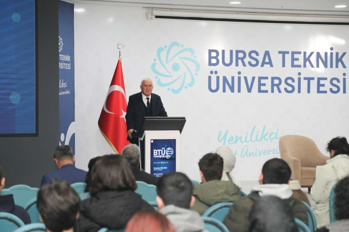BTÜ konuşmalarının konuğu İbrahim Gülmez: “Sanayi fırsatlarını değerlendirerek başarıya ulaşın”