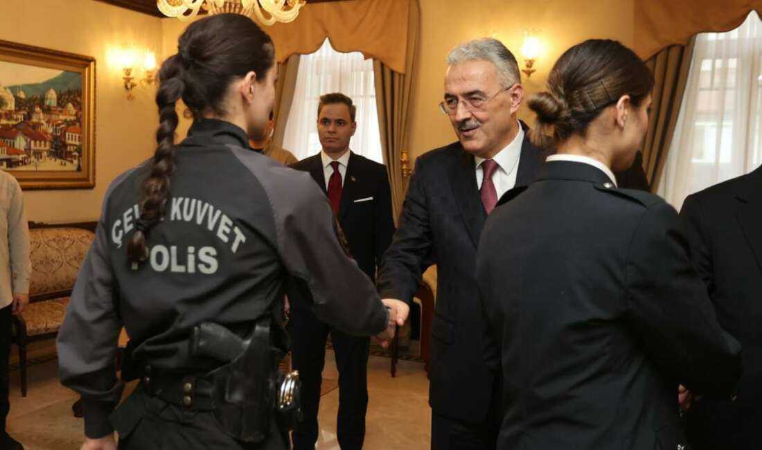 Bursa protokolü, valilik binasında gerçekleştirilen