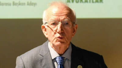 İstanbul Barosu Başkanı İbrahim Özden Kaboğlu ve