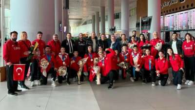 Avrupa şampiyonu Para Atletizm Milli Takımı yurda döndü