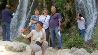 Girlevik Şelalesi bayramda vatandaşların uğrak yeri oldu