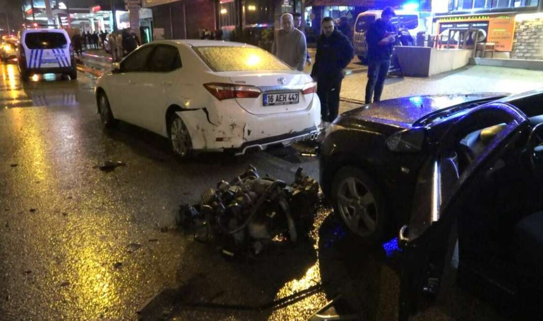 Bursa'nın Yıldırım ilçesinde kazaya