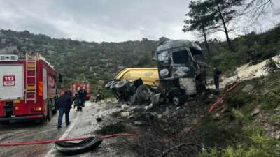 Milas-Labranda yolu üzerinde sabah saatlerinde