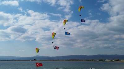  İznik Gölü üzerinde muhteşem görüntüler
