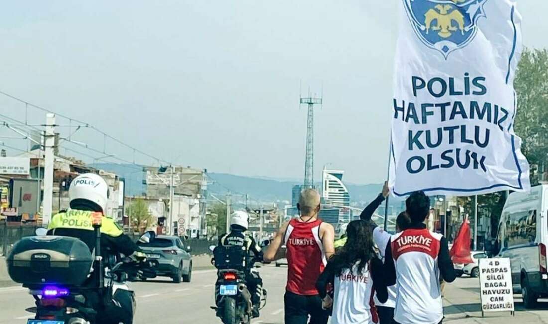Bursalı maratoncular emniyete koştu Türk Emniyet Teşkilatı'nın 180.