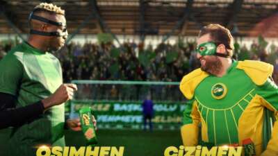 Çizimen ve Osimhen aynı reklamda buluştu