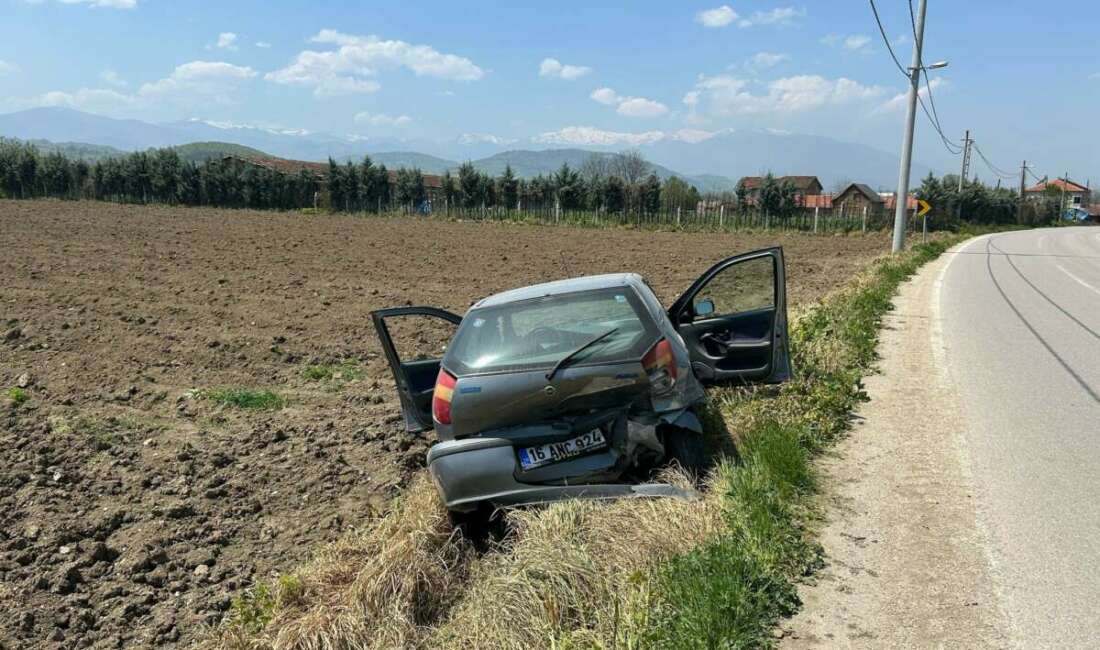 Bursa’da kontrolden çıkan otomobil Ttarlaya uçtu: 1 yaralı Bursa'nın İnegöl ilçesinde 2