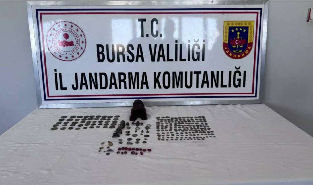 Bursa’da 226 sikke ve minyatür heykel ele geçirildi Bursa'nın Gemlik ilçesinde bir