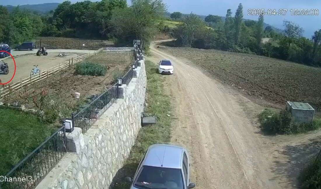 Arazi motosikleti parkurda kaza yaptı Bursa'da arazi motosikleti ile
