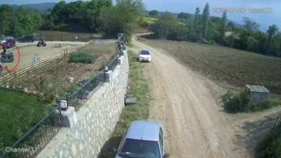 Bursa'da arazi motosikleti ile seyir