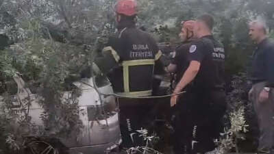 Bursa'nın İnegöl ilçesinde lodosun etkisiyle