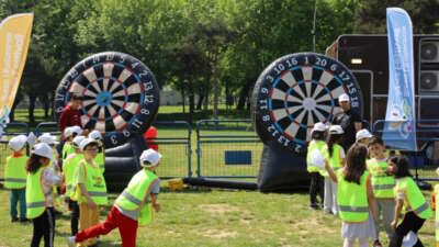Bursa Uluslararası Spor Festivali’nde çocuklar doyasıya eğlendi