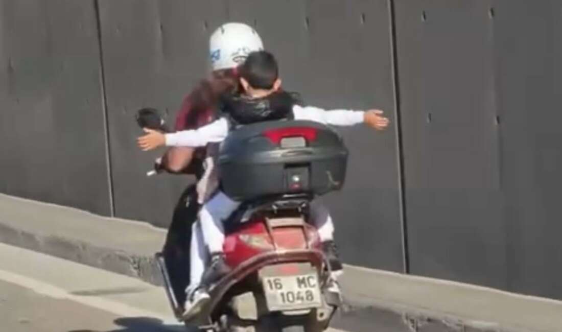 Bursa’da tehlikeli yolculuk kamerada