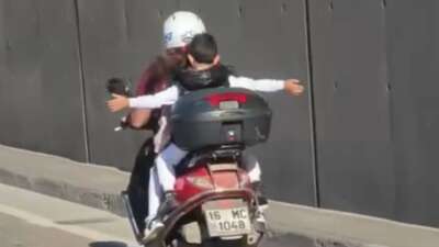 Bursa’da motosikletle trafiğe çıkan bir