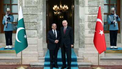 Cumhurbaşkanı Erdoğan, Pakistan Başbakanı Şerif’i kabul etti